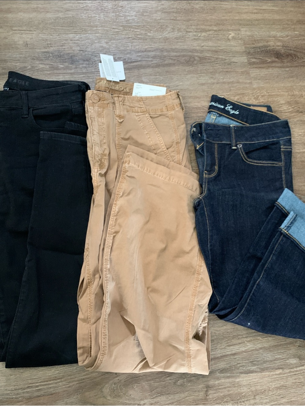 American Eagle Outfitters Women’s Jeans - Black, Tan, Dark Blue